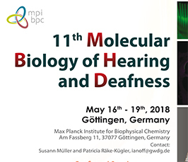 11th Molecular Biology of Hearing and Deafness conference 2018